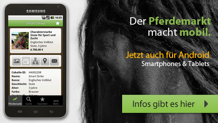 Die Pferdemarkt App für Android Smartphones und Tablets