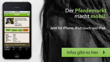 Die Pferdemarkt App für iPhone, iPod touch und iPad
